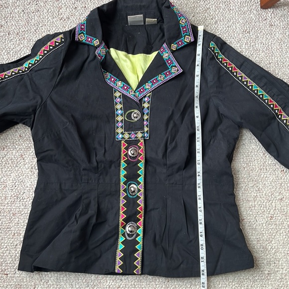 Bleu Bayou artsy jacket M - Picture 10 of 11